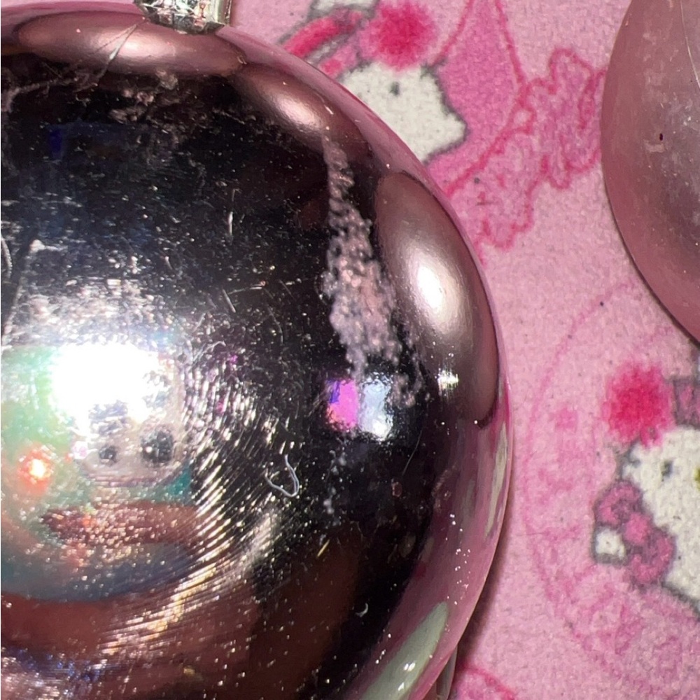 36 Ornaments set Rose Gold Pink, glitter, Metallic Holiday Ornaments - Picture 10 of 13